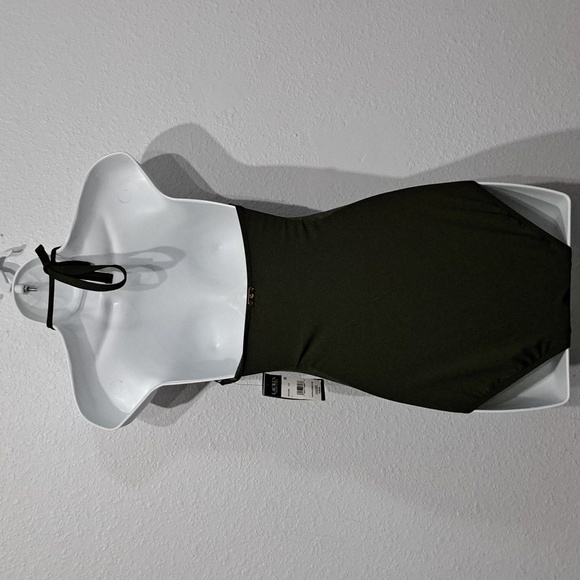 Lauren Ralph Lauren Keyhole Neck One Piece Swimsuit - Picture 4 of 6